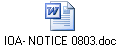IOA- NOTICE 0803.doc
