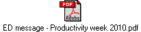 ED message - Productivity week 2010.pdf